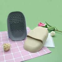 Makeup Brush Cleaning Mat with Hand-Held Design
