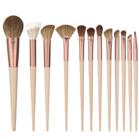 12-Piece Soft Makeup Brush Set for Concealer, Powder, Eyeshadow, and Eyeliner
