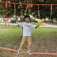 Kids Outdoor Climbing Sensory Training Equipment Gymnastics Rings Balance Toy