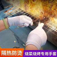 Heat Resistant BBQ Gloves with Non-Slip Grip for Grilling and Cooking