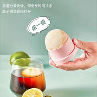 Large Sphere Ice Ball Maker Mold for Whiskey and Cocktails, Silicone Ice Cube Tray for Home and Dorm