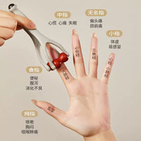 Natural Sandalwood Finger Massager Roller for Joint and Meridian Acupressure