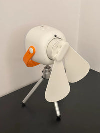 Portable USB Rechargeable Desk and Hanging Fan with Remote Control for Kitchen and Bathroom