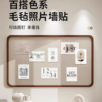 Felt Wall Display Board with Photo Frame for Home Office Decor