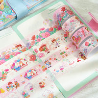 Cute Cartoon Notebook Gift Set for Girls, Creative Stationery Planner with Loose-Leaf Pages