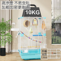 2025 New Splash-Proof Bird Cage for Parrots, Mynahs, Pearl Birds, Budgies, and Small Sun Conures