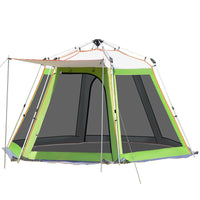 Automatic Hexagonal Aluminum Pole Outdoor Camping Tent with Sun Protection and Mosquito Net