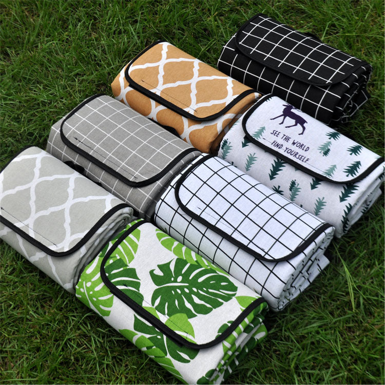 Thickened PEVA Picnic Blanket Outdoor Camping Mat Moisture-proof Lawn Pad Portable