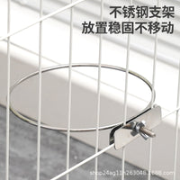 Stainless Steel Hanging Pet Bowl for Crate, Anti-Tip Food and Water Feeder