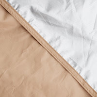 5x3m Khaki Silver-Coated Outdoor Camping Tarp Sunshade, Waterproof UV Protection