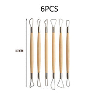 6-inch Flat Wire Clay Sculpting Tool Set for Pottery and Model Making