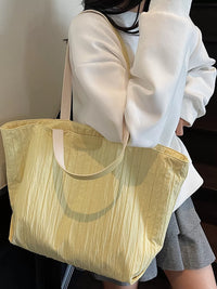 Large Capacity Canvas Tote Bag for Women, Casual Commuter Shoulder Bag, Student Bookbag