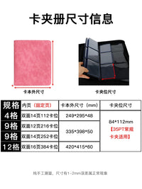 9-Pocket Trading Card Binder Album for Pokemon, TCG, and Sports Cards - 216 Card Capacity