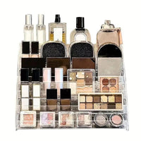 Acrylic Tiered Display Stand for Cosmetics and Nail Polish