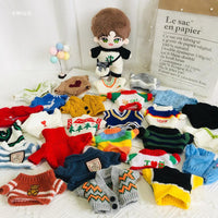 20cm Cotton Doll Knitted Sweater Christmas Deer Head Pattern