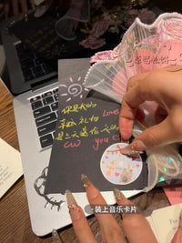 NFC Recording Rose Bouquet Pop-Up Book Greeting Card DIY Kit for Birthday Gifts