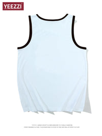 Men's American Style Quick-Dry Mesh Tank Top with Panda Print for Gym and Sports