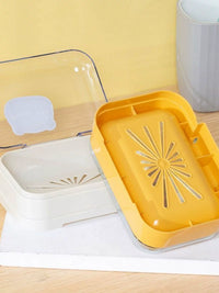 Portable Soap Dish with Lid for Travel and Home Use