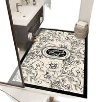 Diatomaceous Earth Bath Mat Quick Dry Non-Slip Absorbent Floor Mat for Bathroom