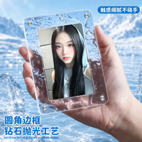 SINGBA Acrylic Magnetic Photo Card Holder for 3-inch Instax and Small Cards