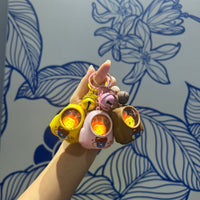 Cartoon Capybara Backpack Night Light Keychain Pendant