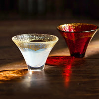 Japanese Sasaki Mt. Fuji Gold Foil Teacup Set, Creative Gift Small Tea Cup for Home