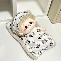 Cotton Doll Panda Pajamas and Sleeping Bag Set for 10cm/20cm Dolls