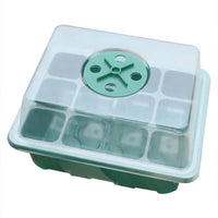 12-Cell Seed Starter Tray with Dome Lid for Seedling Germination and Plant Propagation