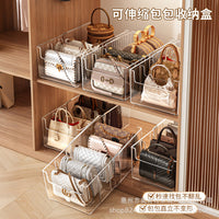 Expandable U-Shaped Handbag Organizer for Closet Shelves
