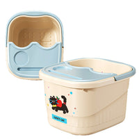 Portable Thickened Foot Spa Tub with Rollers and Massage Function for Home Use