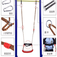 Kids Outdoor/Indoor Swing Seat with Hanging Ropes and Hooks for Garden, Yard, or Home