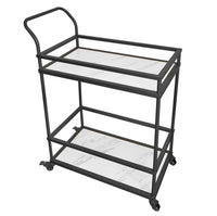 Modern Nordic Gold Iron Art Bar Cart with Wine Glass Rack for Dining Room Living Room Hotel