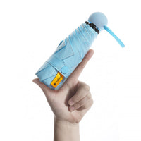 Compact 5-Fold UV Protection Sun Umbrella for Women, Lightweight Portable Travel Umbrella