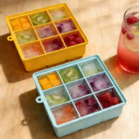 Silicone Ice Cube Tray with Lid, Food-Grade Whiskey Ice Maker, Large Square 69-Grid Ice Mold for Home Use