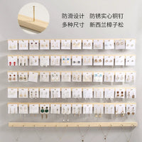 Wall-Mounted Jewelry Organizer Rack for Earrings, Necklaces, and Studs