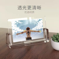 Acrylic Photo Frame Clear Crystal Display Stand for Postcards and Pictures
