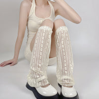 Summer Thin Anti-Mosquito Leg Warmers Sun Protection Mesh Calf Sleeves