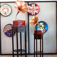 Vintage Phonograph Ornament Retro Shanghai Style Antique Record Player Model for Shop Decor