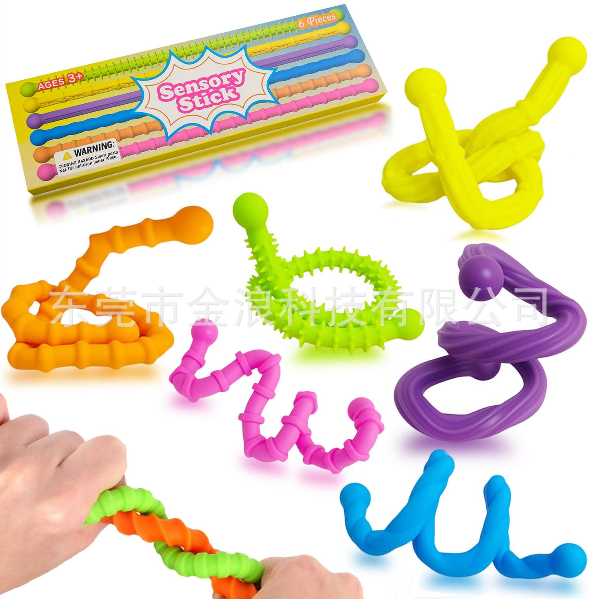 Sensory Rod Flexible Silicone Fidget Toy for Kids
