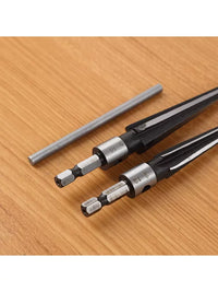 Tapered Reamer Drill Bit Set for Woodworking and Chamfering, High-Speed Steel