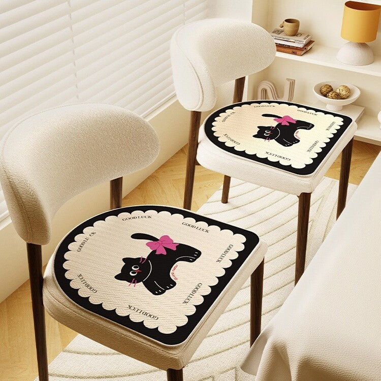 Cartoon Horseshoe-Shaped Cooling Seat Cushion for Office Chairs