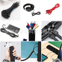 Cable Management Clips and Ties Set for Desk and PC Wires