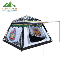 Large Mongolian Yurt Style Automatic Pop-Up Tent for Outdoor Camping