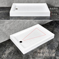 Thickened Acrylic Shower Base Tray for Easy Shower Enclosures