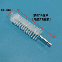 Round Plastic Bristle Pipe Cleaning Brush Head for Electric Drills