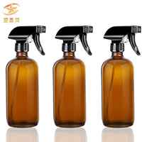 Boston Glass Spray Bottle for Essential Oils, Cleaning, and Gardening - Amber UV Protection