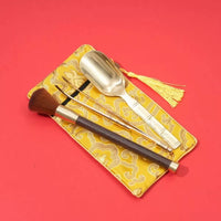 Brass Incense Ash Shovel and Rake Tool Set for Incense Burner Cleaning
