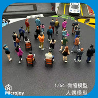 1/64 Scale Hand-Painted Miniature Resin Figure Models for Dioramas and Scene Props