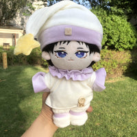 20cm Doll Clothes Cotton Doll Pajama Set Sitting Pose Outfit 4-Piece Set