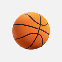 Silent Basketball Indoor Professional Mute Ball with Hoop, Non-shedding Fabric Cover, Sponge Ball for Kids and Adults